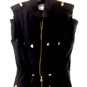 Comes with sleeveless zippered top and full length zipper skirt.Never worn